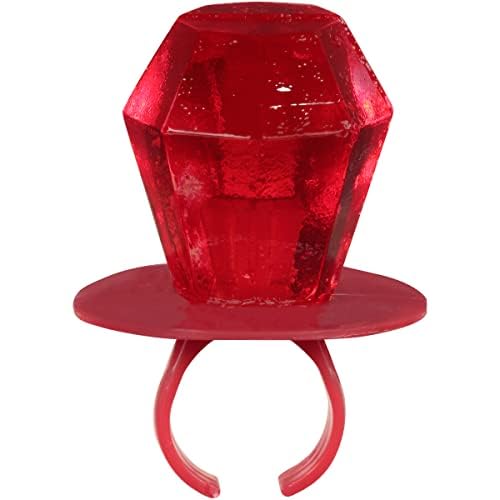 Ring Pop Red Halloween Candy Lollipops, 30 Ct Bulk Individually Wrapped in Red Cherry Flavor, Full Size, Fun Hard Candy For Birthday, Party Favors, Trick or Treat, Halloween Bowls, Gifts For Kids