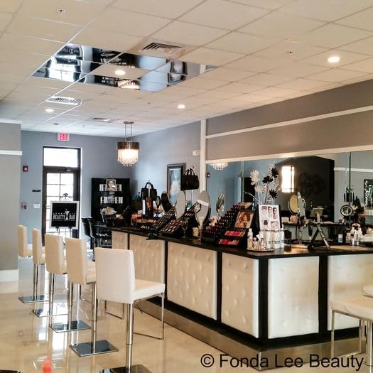 uDecor Glassless Shatterproof Mirror Ceiling Tiles - 2FT x 2FT, Box of 10, Silver - Durable Acrylic Mirror Tiles for Modern Elegance and Lightweight Ceiling Transformation
