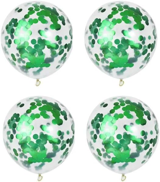 Green Round Foil Confetti Beautiful Metallic Table Confetti Glitter for Fill Balloons, St. Patrick's Day ,Wedding,Birthday, Party,Festival Decoration(8000PCS)