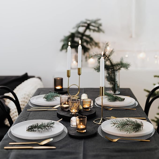 50 Pieces Silver Glitter Paper Place Mats Sparkle 14'' Round Disposable Table Mats Silver Sequin Doilies Decorative Placemats for Wedding Banquet Party Home Dining Tableware