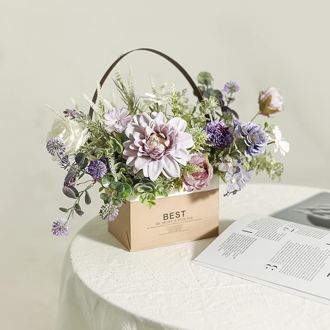 Serra Flora Artificial Flowers Combo for DIY Centerpieces Arrangements Wedding Bridal Bouquet Table Chair Candle Holder Baby Shower Cake Flower Home Decor