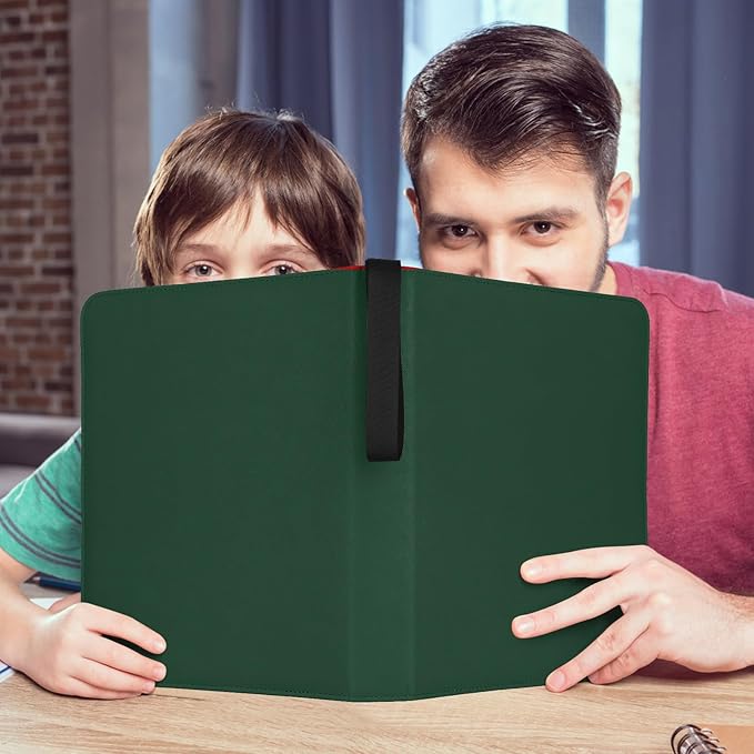 Trading Card Binder, 720 Pockets Card Binder, 9-Poccket Sided Pocket Sports Card Binder, Premium Card Binders Compatible with MTG, TCG, Baseball Cards(Dark Green)