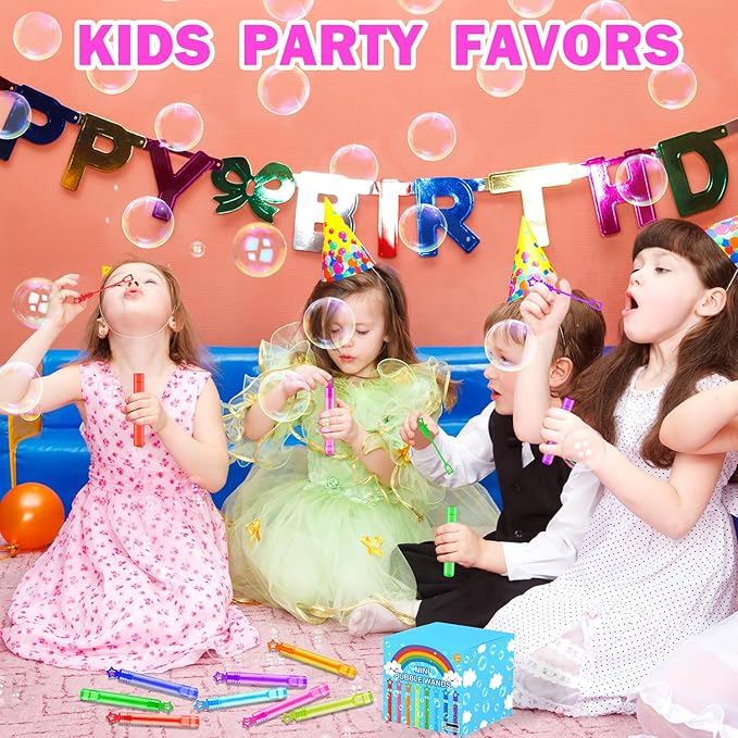 Bulk Mini Bubbles Party Favors for Kids 100-300 Pack, Small Halloween Birthday Pinata Goodie Bag Stuffers Fillers Non Candy Treats for Toddlers, Bulk Toys Prizes Rewards for Carnival Games, Wedding