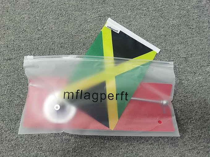 Jamaica Flag Jamaican Flags, Small Mini Jamaican Desk Flag, Used for Table Office Classroom Home Patriotic Events Decorations