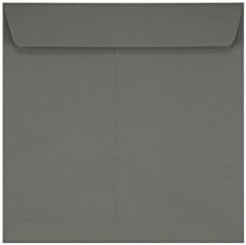 LUXPaper Square Invitation Envelopes | Peel & Press | 7 1/2" x 7 1/2" | Smoke Gray | 80lb. Text | 50 Qty