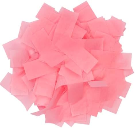 Ultimate Confetti, Baby Pink Color Biodegradable Confetti - Rectangular Flame-Resistant and Slow-Falling Tissue Paper Confetti for Cannon and Launcher use – Best for Celebrations - 1 lb, 16 oz