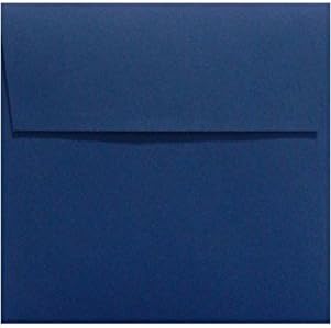 LUXPaper Square Invitation Envelopes | Peel & Press | 7" x 7" | Navy Blue | 80lb. Text | 50 Qty