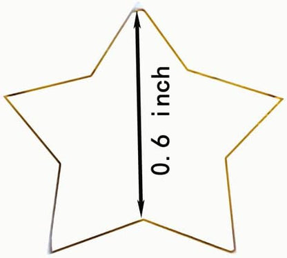 Star Confetti - 0.6 inch Round Gold Foil, Shiny for Parties & Balloons (3.52 oz)