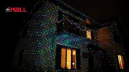 LEDMall Christmas Laser Projector Lights Outdoor, Motion Firefly Red, Green and Blue with Remote Control and Security Lock