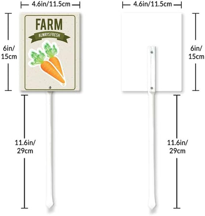 Eveokoki Aluminum Seed & Plant Labels - Plant Markes for Seedlings-Plant Tags for Pots - Garden Signs for Vegetable - Durable Markers for Plants Outdoor Waterproof - Garden Decor for Farmhouse