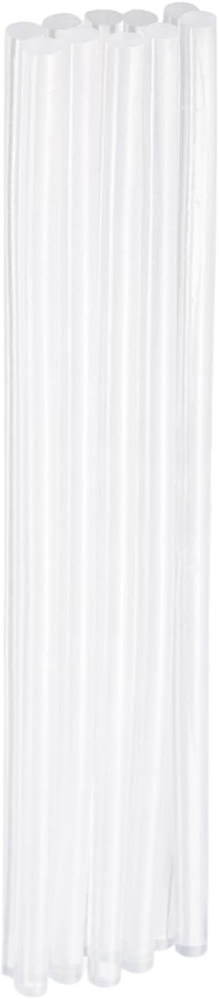 HARFINGTON 10pcs Hot Glue Sticks 0.28" Dia x 8.66" Long EVA Mini Hot Melt Adhesive Glue Stick for Hot Melt Gun Wood Plastic Glass Flowers Fabrics Foam, Clear