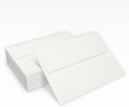 LUXPaper A7 Invitation Envelopes | Peel & Press | 5 1/4" x 7 1/4" | Natural White | 80lb. Text | 100% Cotton | 500 Qty