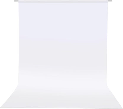HEMMOTOP Photo Backdrop Curtains, 5x6.56 ft White Backdrop for Photoshoot, White Photography Seamless Backdrops Background for Easter, Birthday Party, Halloween, Photo, Projector Screen (150x200 cm)