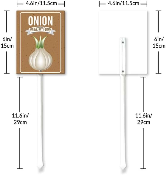 Eveokoki Aluminum Seed & Plant Labels - Plant Markes for Seedlings-Plant Tags for Pots - Garden Signs for Vegetable - Durable Markers for Plants Outdoor Waterproof - Garden Decor for Farmhouse