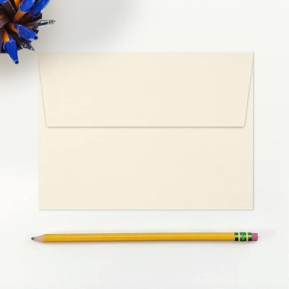 LUXPaper A7 Invitation Envelopes | Peel & Press | 5 1/4" x 7 1/4" | Natural | 80lb. Text | 30% Recycled | 500 Qty