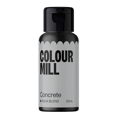 Colour Mill Aqua Blend Water-Based Food Coloring, 20 Milliliters Concrete