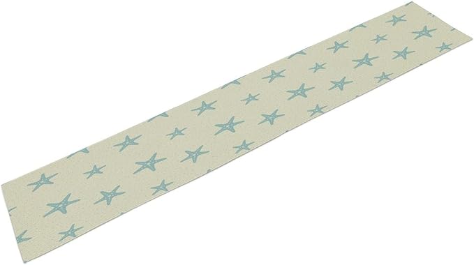 Sea Turtle Table Runner Marine Life Starfish Nautical Blue Green Ocean Theme Kitchen Table Decorations for Indoor Outdoor Home Party Decorations 13 * 108 Inch
