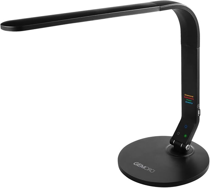 GemOro Horizon 2 LED Light | Adjustable Inspection Lamp for Diamonds Gemstones Pearls Jewelry | Enhanced Lighting with Smart Technology