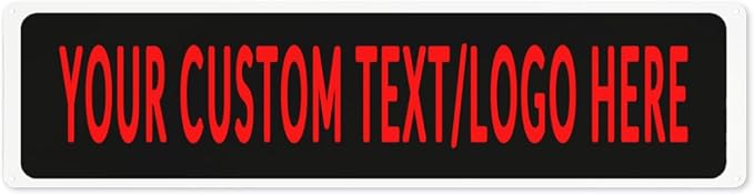 Custom Sign Personalized Custom Metal Sign, Customize For Office, Business, Workplace, Office, Home, Delivery Signs 4x16