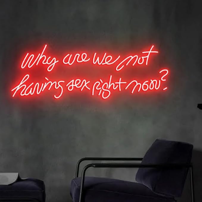 Why Are We Not Having Sex Right Now Neon Sign, Led Neon Sign, Custom Neon Sign Bedroom Wall Decor Size:25inches