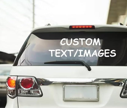 Personalize Your OWN Windshield Decal - Custom Vinyl Sticker Car Window - Car Windshield Graphic Name Letters Car Truck Door Banner（2PCS）