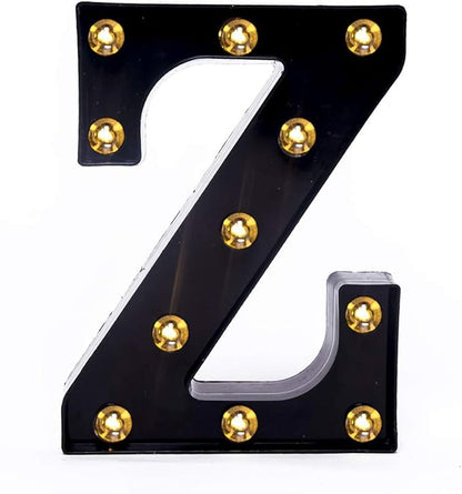 Foaky Black LED Marquee Number Lights Sign Light Up Marquee Number Lights Sign for Night Light Wedding Birthday Party Battery Powered Christmas Lamp Home Bar Decoration