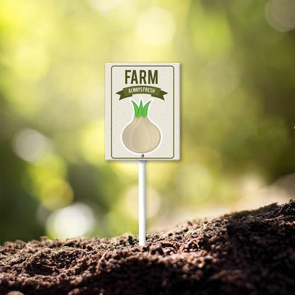 Eveokoki Aluminum Seed & Plant Labels - Plant Markes for Seedlings-Plant Tags for Pots - Garden Signs for Vegetable - Durable Markers for Plants Outdoor Waterproof - Garden Decor for Farmhouse