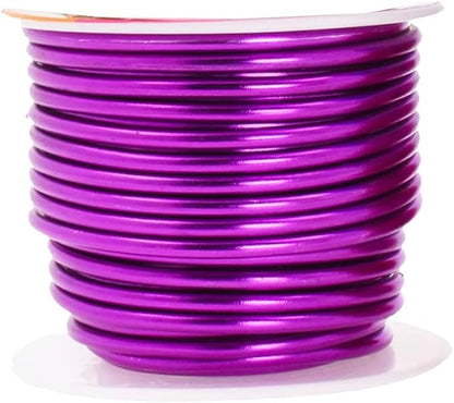 Mandala Crafts 10 Gauge Anodized Aluminum Craft Wire for Jewelry Making - 128 FT Colored Flexible Rainbow Wire - Bendable for Bonsai Armature Crafting Sculpting