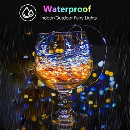 4 Pack 20FT 60LED Battery Operated Fairy Lights with Timer, Waterproof Battery String Lights Outdoor Indoor, Twinkle Light for Bedroom Wedding Birthday Party Chirstmas (Multicolor)