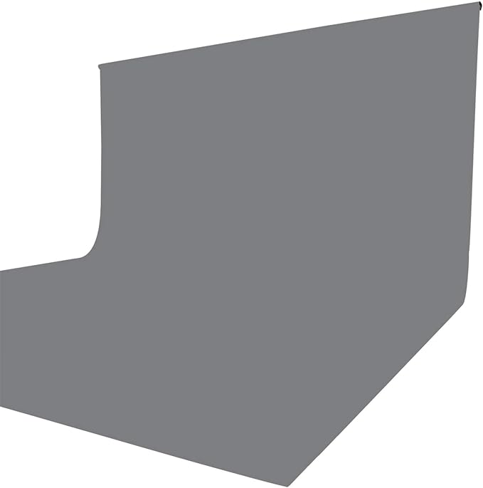 ISSUNTEX 5X6.5 ft Gray Background Backdrop,Photo Studio,Collapsible High Density Screen for Video Photography and Television