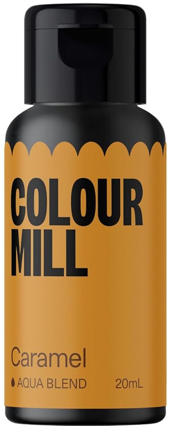 Colour Mill Aqua Blend Water-Based Food Coloring, 20 Milliliters Caramel