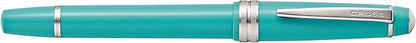 Cross Bailey Light Refillable Fountain Presented in a Everyday Gift Box - Medium Point, Black Ink, Polished Teal