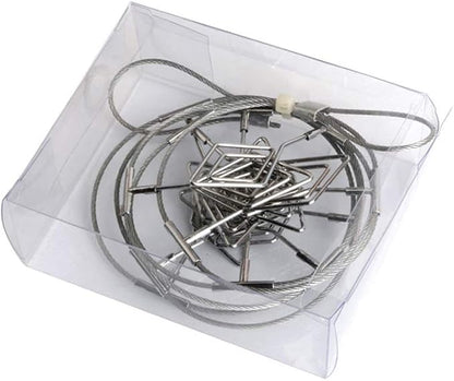 TFu Wall Hanging Photo Display, DIY Picture Photo Frame String with 12 Clips for Hanging Photos Notes and Artworks …