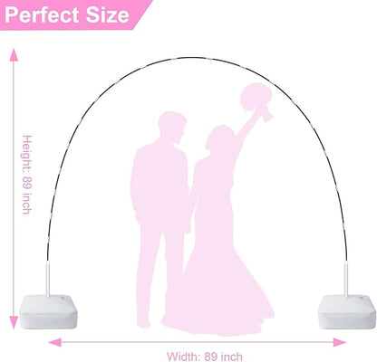 Chamvis Balloon Arch Kit and Electric Balloon Pump, 7.4ft Balloon Arch Stand with Base - for Wedding Baby Shower Birthday Party Decorations