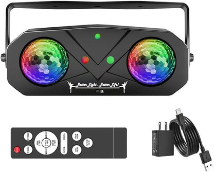 Party Lights DJ Disco Lights, Sound Activated Disco Ball Strobe Stage Light Star Ocean Projector with Remote Control for Home Decoration Parties Gift Club Bar Festival Christmas Birthday Wedding