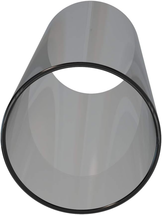 Electroplated Glass Hurricane Mirror Effect Cylinder Candle Holder Bottomless Glass Sleeve Lamp Shade Replacement (Grey,3X12)