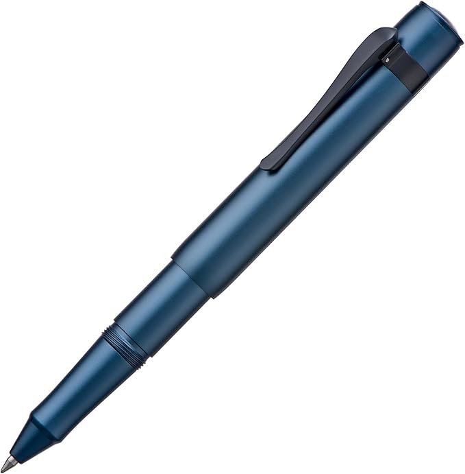 Hongdian M2 Black Forest Mini Rollerball Pen, Fine Point 0.5mm, Sleek Aluminium Pocket Pen with Black Ink Refill, Ideal for Travel & Signature (Midnight Blue)