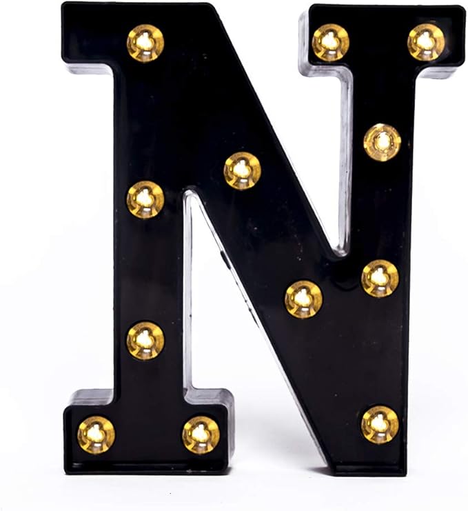 Foaky Black LED Marquee Number Lights Sign Light Up Marquee Number Lights Sign for Night Light Wedding Birthday Party Battery Powered Christmas Lamp Home Bar Decoration