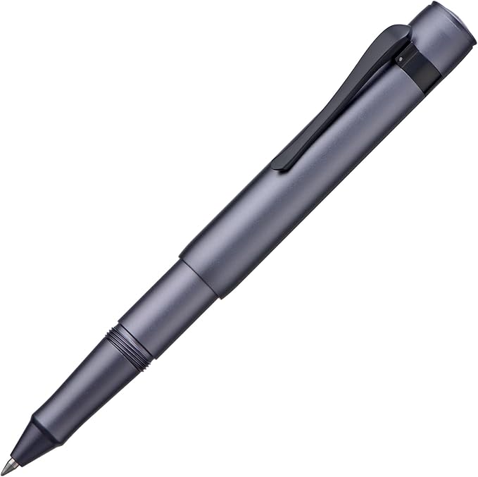 Hongdian M2 Black Forest Mini Rollerball Pen, Fine Point 0.5mm, Sleek Aluminium Pocket Pen with Black Ink Refill, Ideal for Travel & Signature (Space Gray)