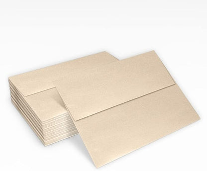 LUXPaper A7 Invitation Envelopes | Peel & Press | 5 1/4" x 7 1/4" | Taupe Metallic | 80lb. Text | 250 Qty