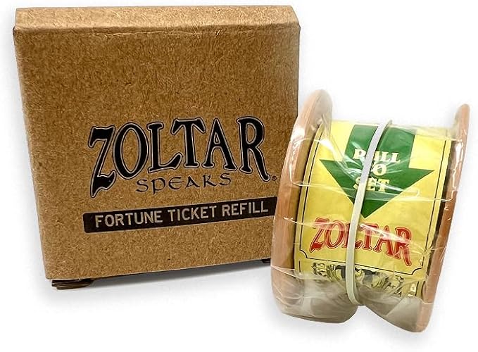 New Wave Toys Fortune Ticket Roll Refill for Zoltar Speaks Mini Replica Fortune Teller Machine