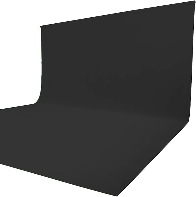 ISSUNTEX 10X16 ft Background Muslin Backdrop, Photo Studio, Collapsible High Density Screen for Video Photography and Television-Black