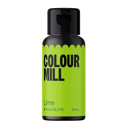 Colour Mill Aqua Blend Water-Based Food Coloring, 20 Milliliters Lime