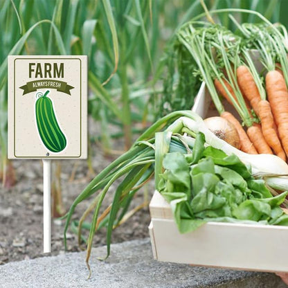 Eveokoki Aluminum Seed & Plant Labels - Plant Markes for Seedlings-Plant Tags for Pots - Garden Signs for Vegetable - Durable Markers for Plants Outdoor Waterproof - Garden Decor for Farmhouse