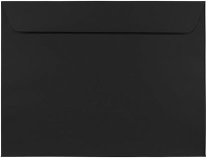 JAM PAPER 9 x 12 Booklet Premium Envelopes - Smooth Black - Bulk 250/Box