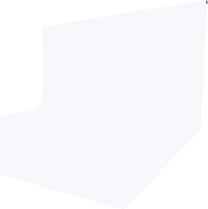ISSUNTEX 10X12 ft Background Muslin Backdrop, Photo Studio, Collapsible High Density Screen for Video Photography and Television-White
