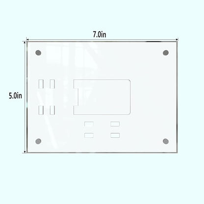 HELPLEX Picture Frames, 6 Pack 5x7 inch Acrylic Picture Frame Clear 5 x 7 Photo Frames Magnetic Picture Frames Ready for Tabletop Display, Effectively Protect Photos from Fading and Yellowing