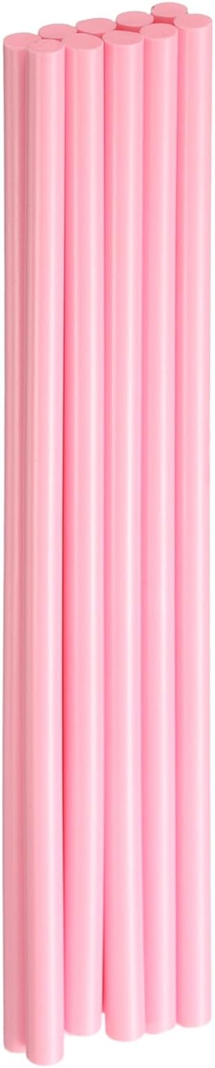 HARFINGTON 10pcs Hot Glue Sticks 0.28" Dia x 7.87" Long EVA Mini Hot Melt Adhesive Glue Stick for Hot Melt Gun Wood Plastic Glass Flowers Fabrics Foam, Pink