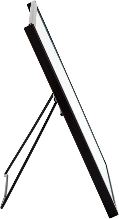 Juvale Wedding Floating Glass Picture Frames - 8-Pack, Black, 6.9" x 8.9", for 5" x 7" Photos - Hanging Picture Frames & Table Number Display - Double-Sided Glass & Easel Back