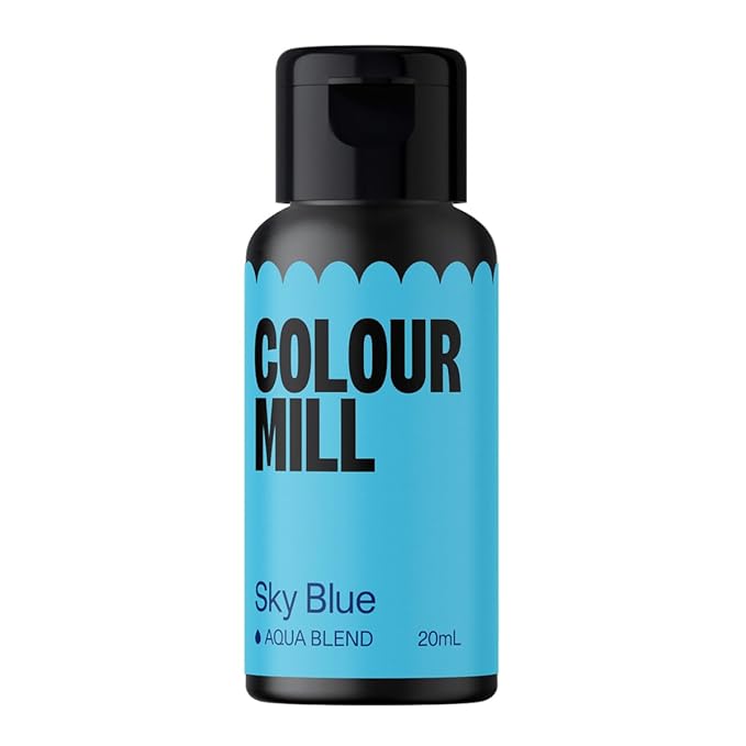 Colour Mill Aqua Blend Water-Based Food Coloring, 20 Milliliters Sky Blue